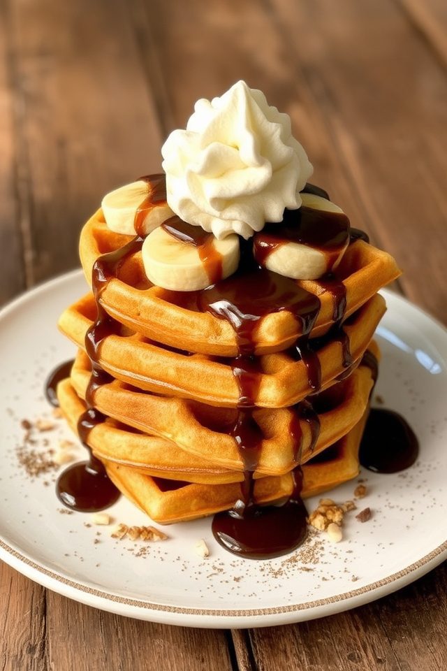 indulgent waffle flavor combination