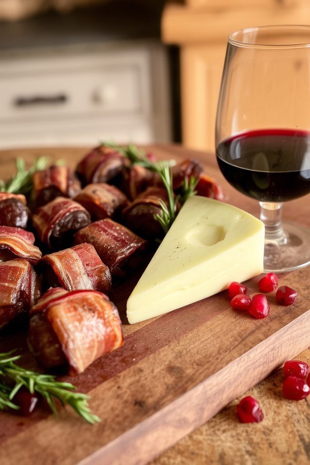 indulgent wine and cheese pairing
