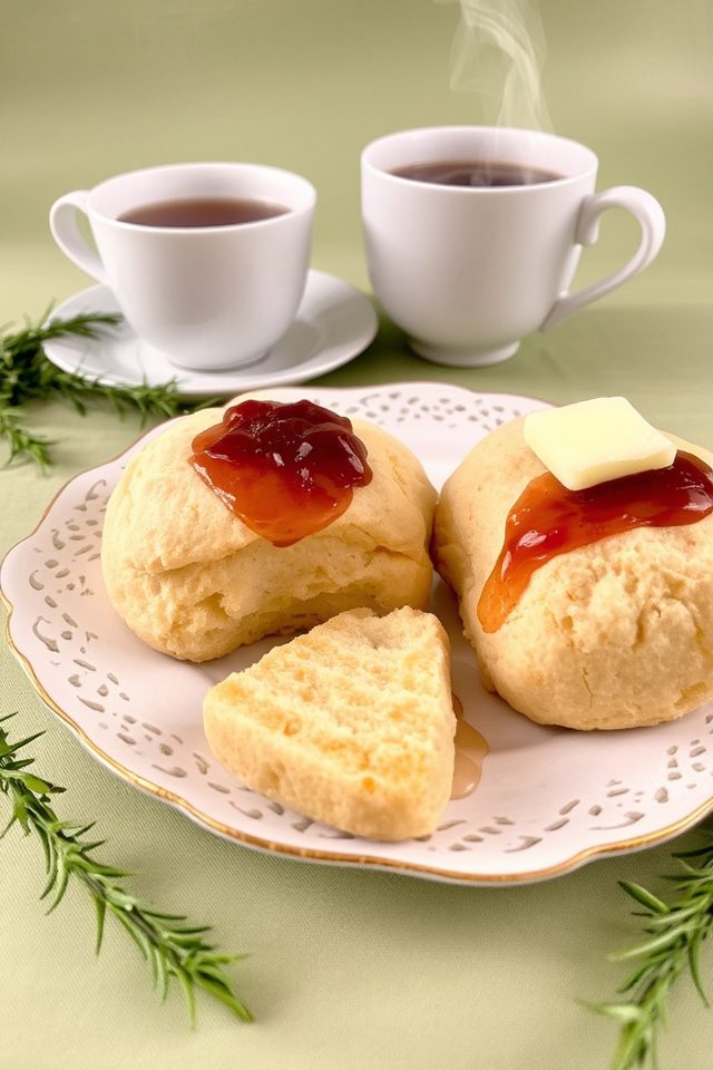 irish scones with jam