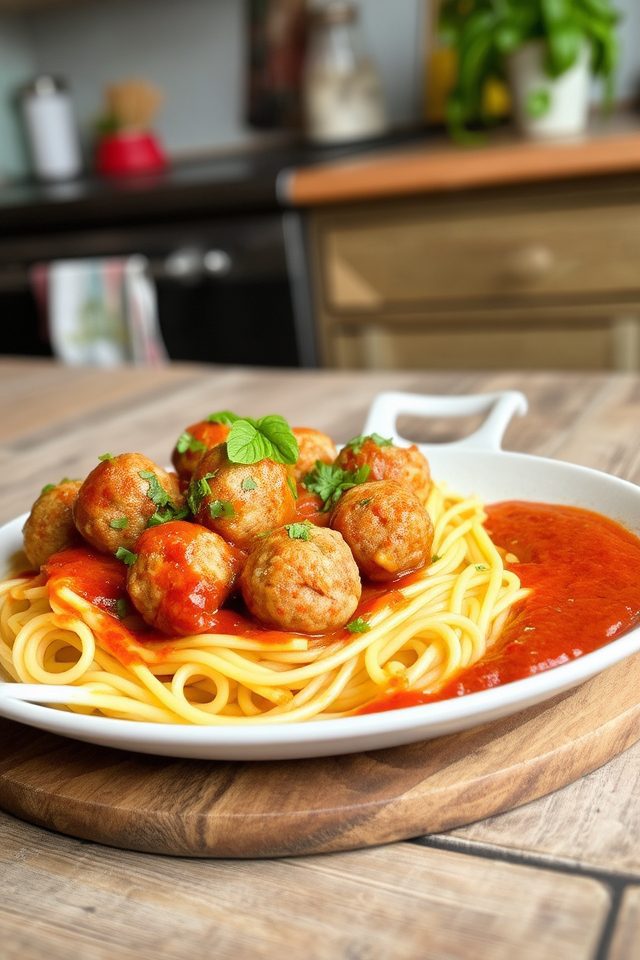 italian inspired turkey meatballs