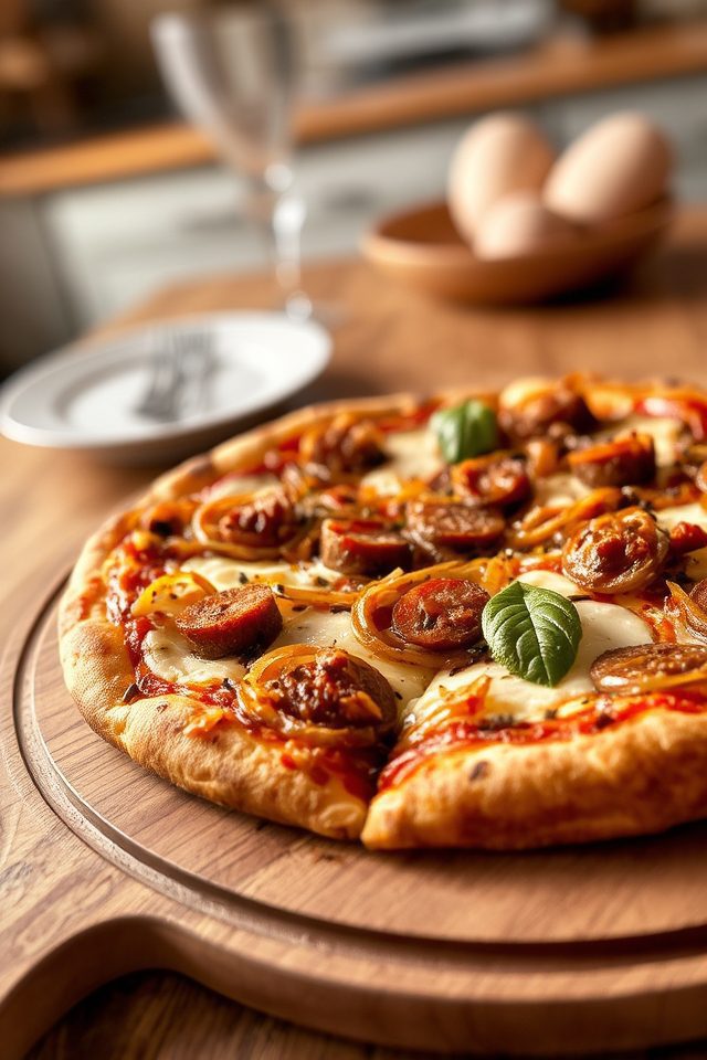 italian sausage pizza delight