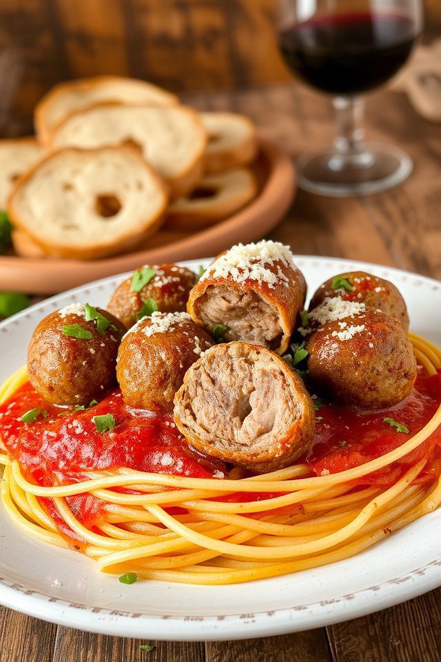 italian style pork meatballs