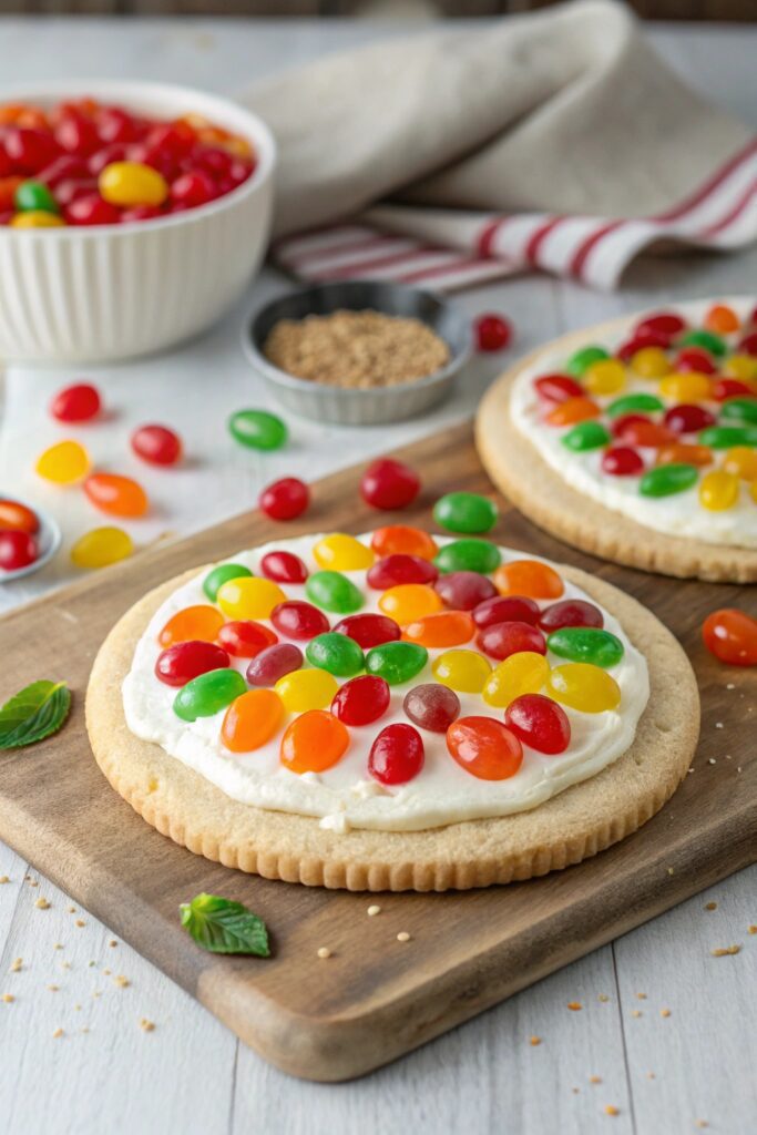 jelly bean dessert pizzas