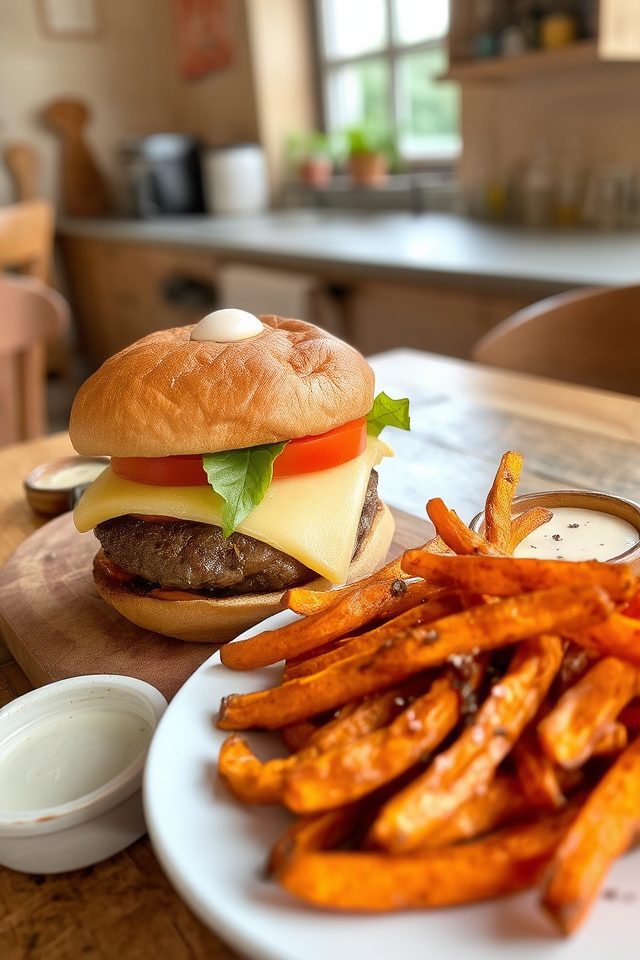 juicy burger comfort food
