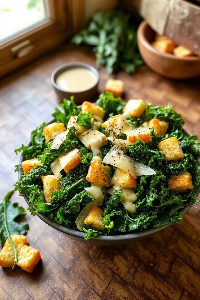 kale caesar salad delight