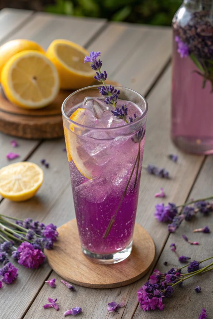lavender infused summer beverage