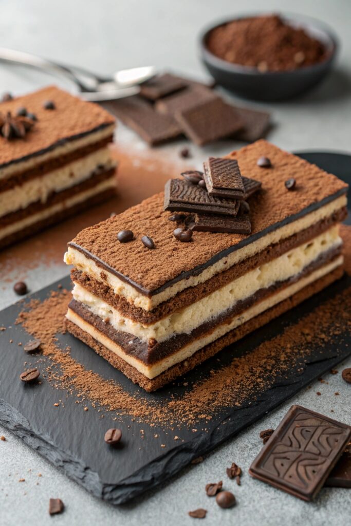 no bake layered chocolate dessert