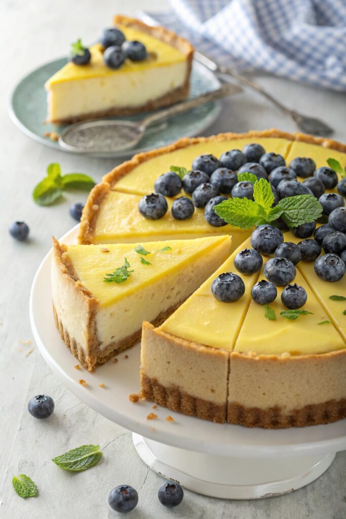 lemon blueberry cheesecake delight