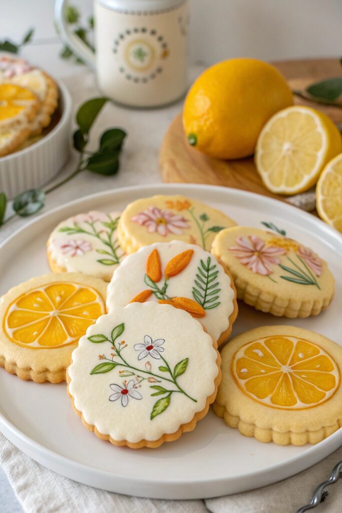 citrus blossom spring cookies
