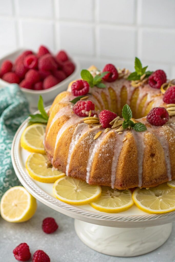 lemon raspberry cake delight