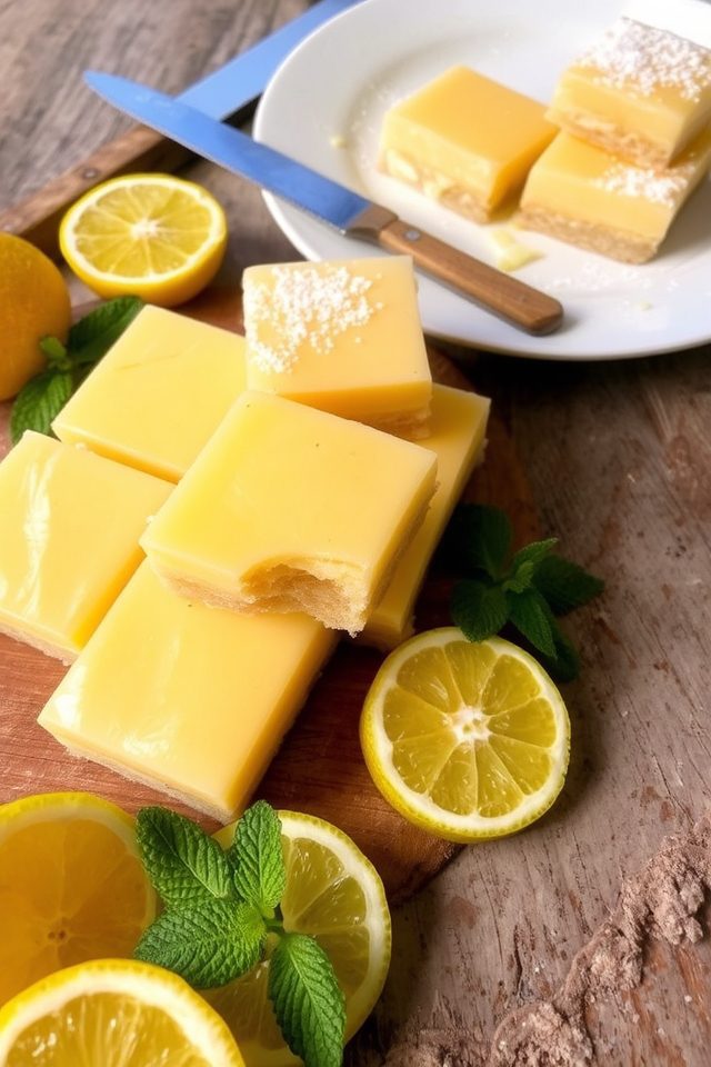 lemon bars with buttery crust