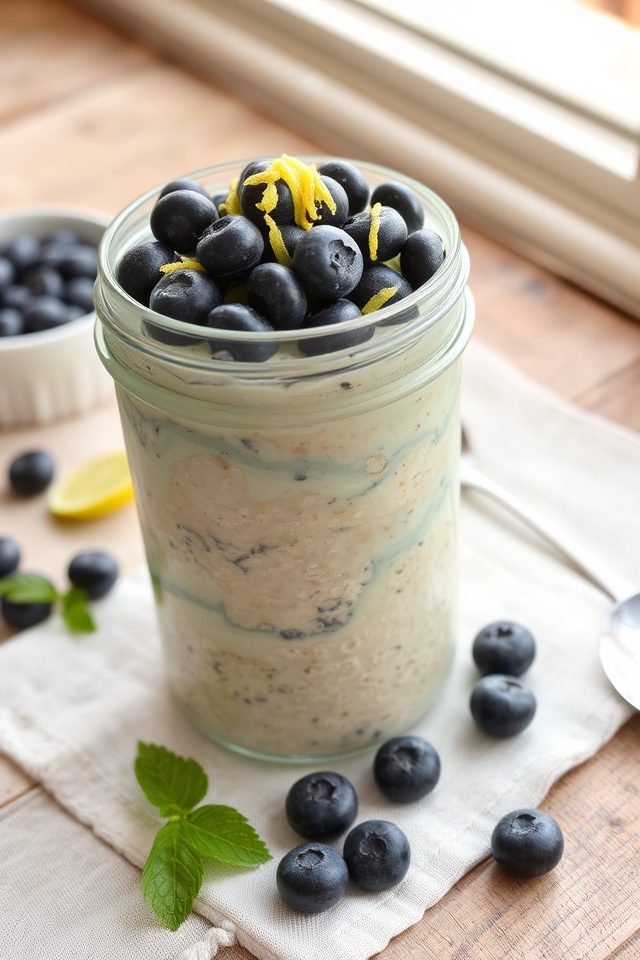 lemon blueberry healthy breakfast