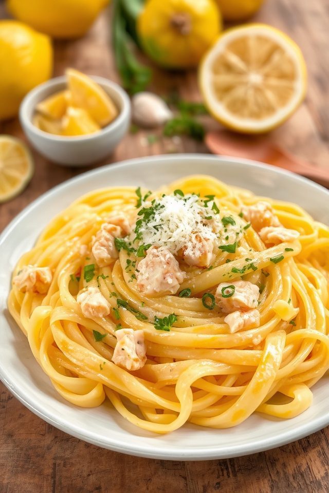 lemon cream chicken pasta