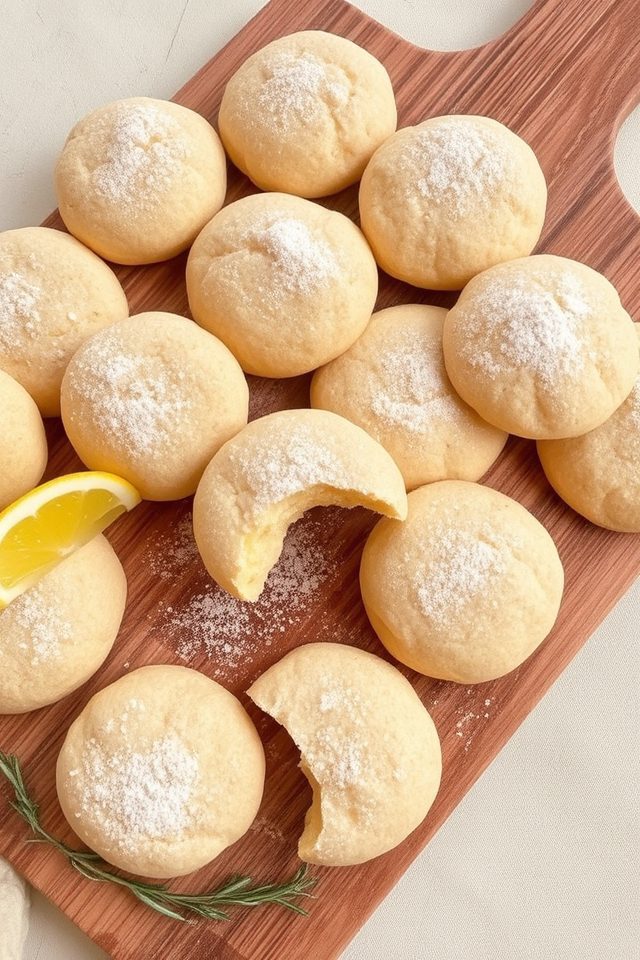 lemon sugar holiday cookies