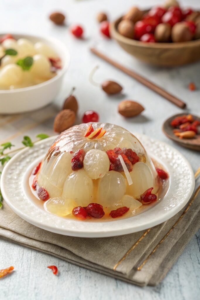 Longan and Goji Berry Jelly - An Elegant Exotic Fruit Recipe