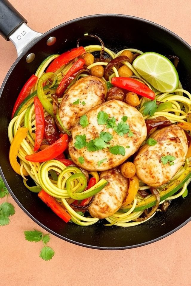 low carb chicken fajitas