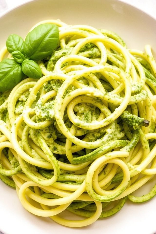 low carb pesto pasta