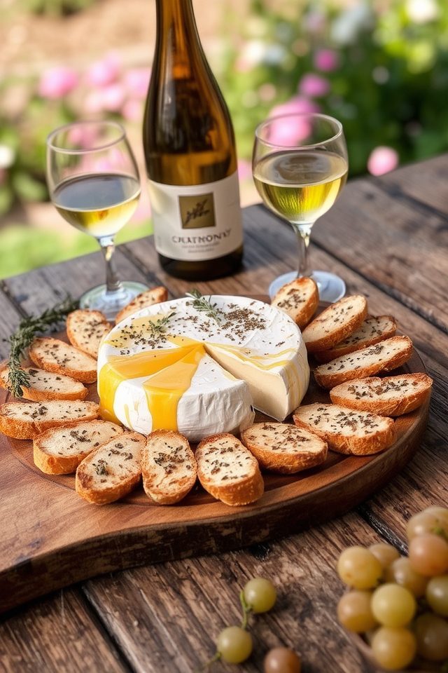 luxurious cheese and wine pairing