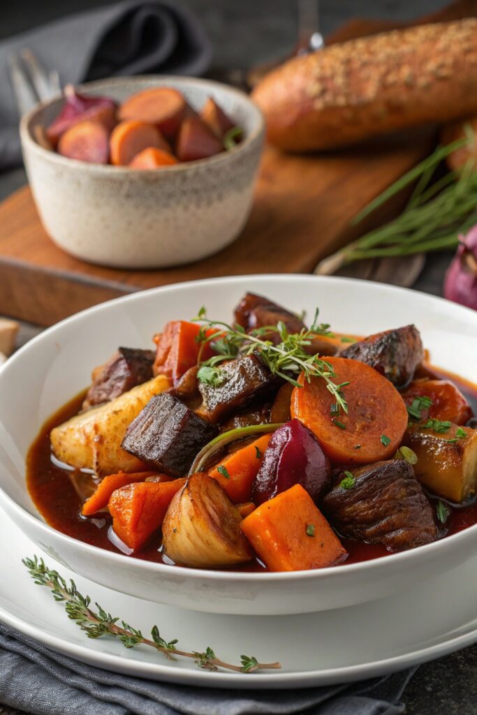 madeira infused seasonal vegetables