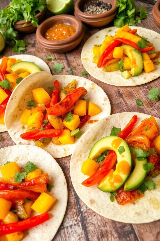 mango avocado fajitas recipe