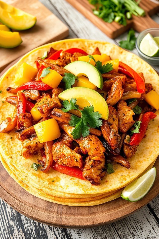 mango chicken fajitas delight