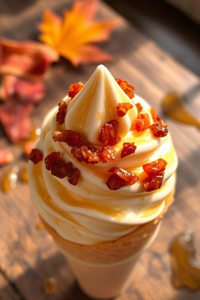 maple bacon frozen custard