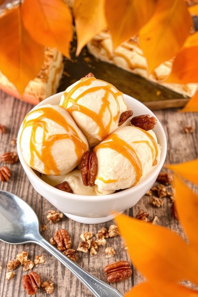 maple pecan ice cream indulgence