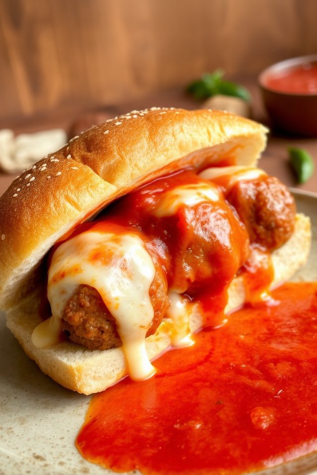 meatball subs comfort food