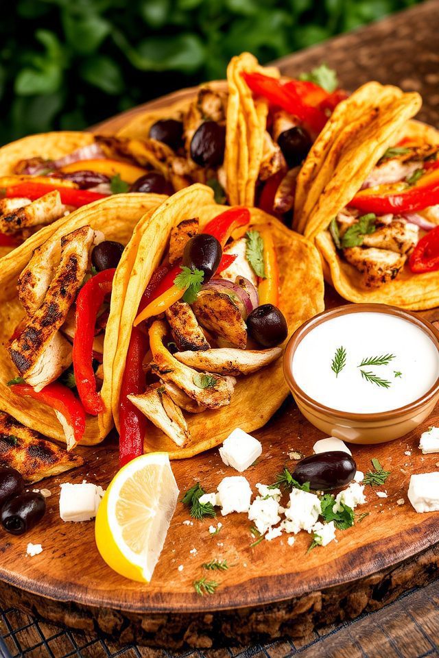 mediterranean chicken fajitas recipe