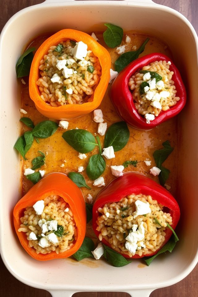 mediterranean stuffed bell peppers