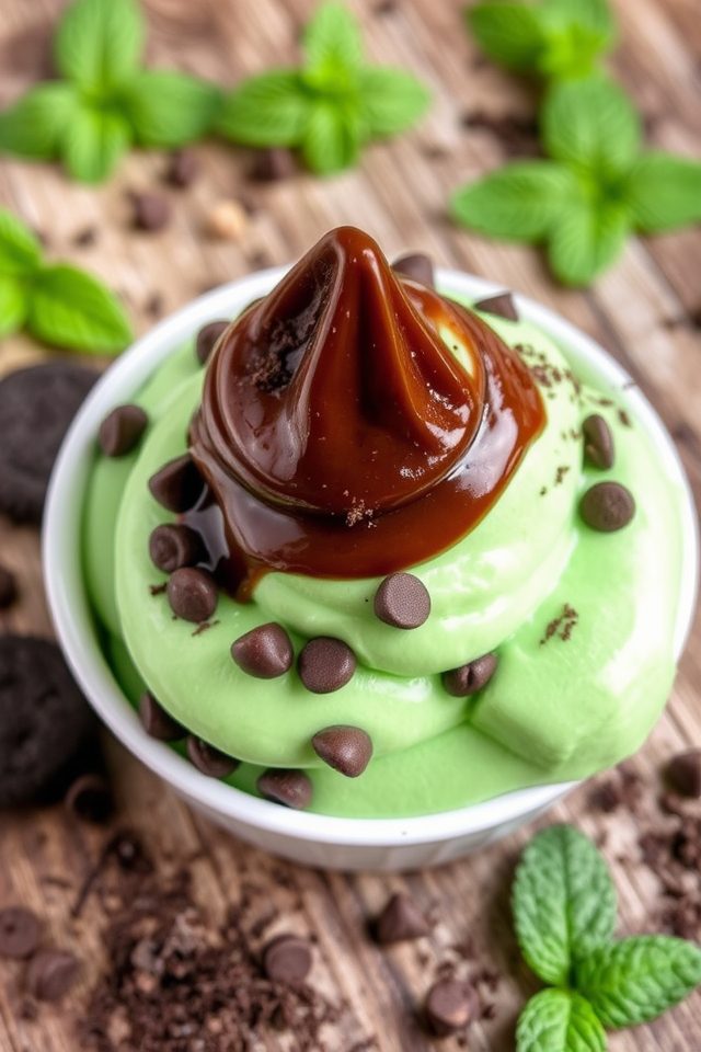 minty chocolate custard delight