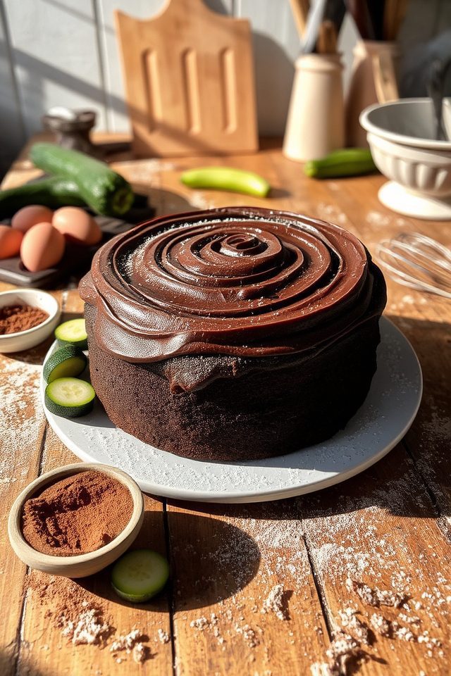 moist chocolate zucchini cake