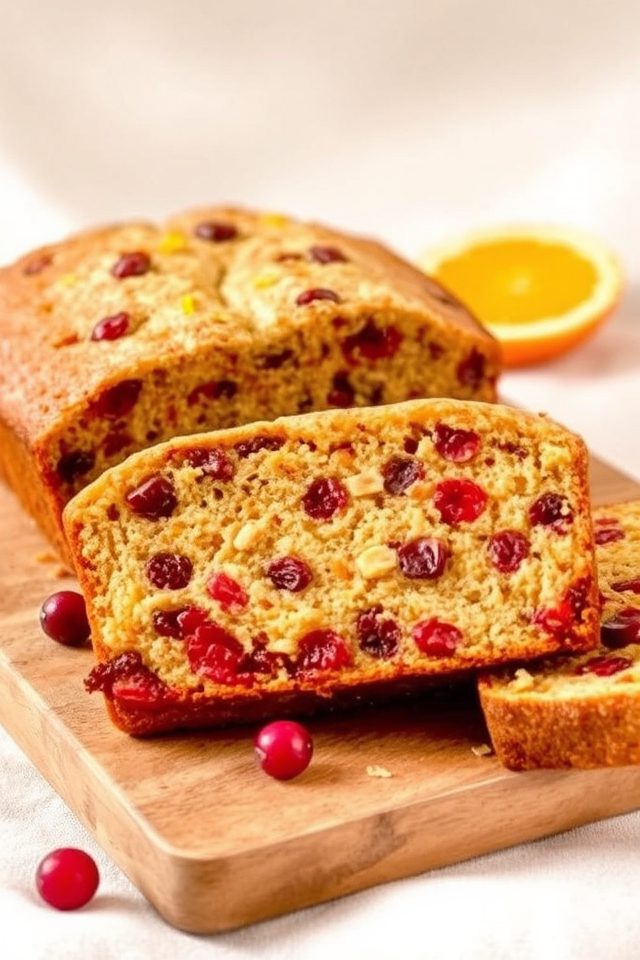 moist cranberry orange bread