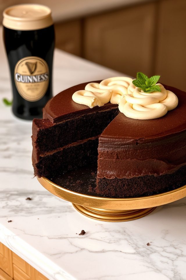 moist guinness chocolate cake