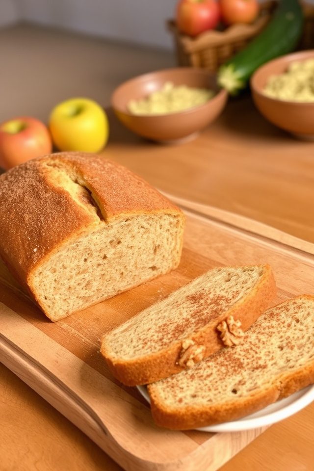 moist zucchini apple bread
