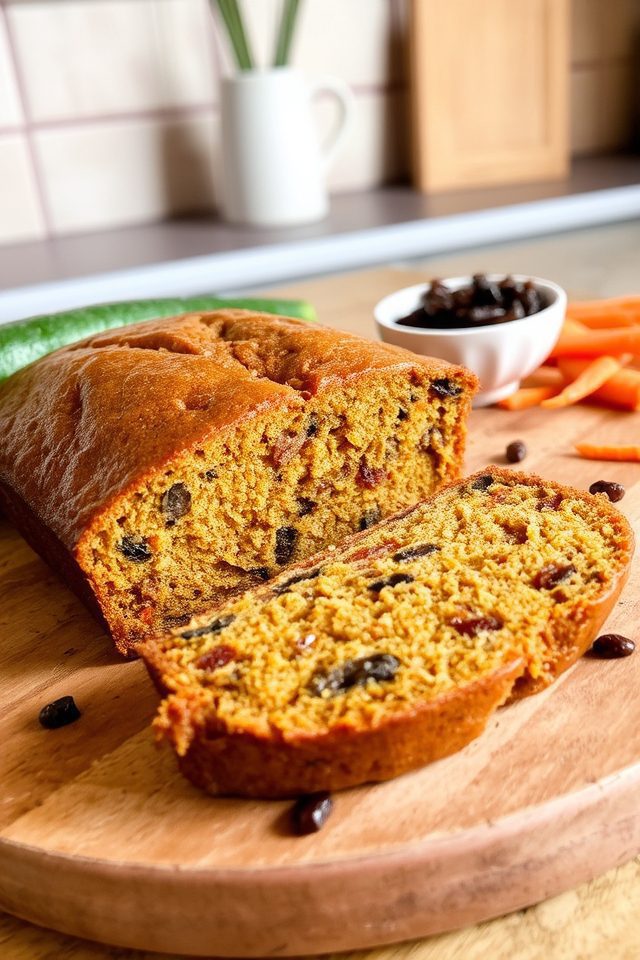moist zucchini raisin bread