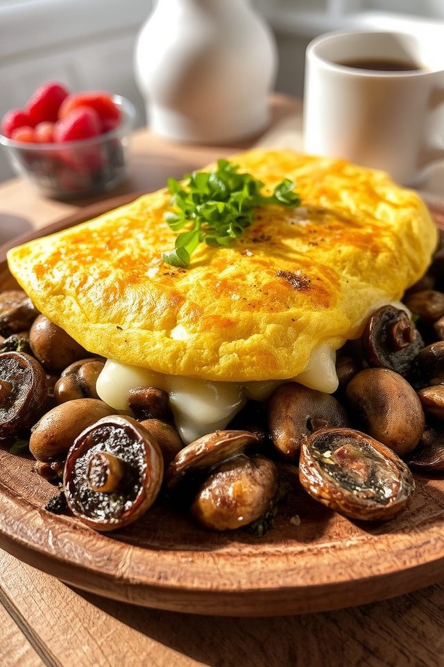 mushroom swiss cheese delight