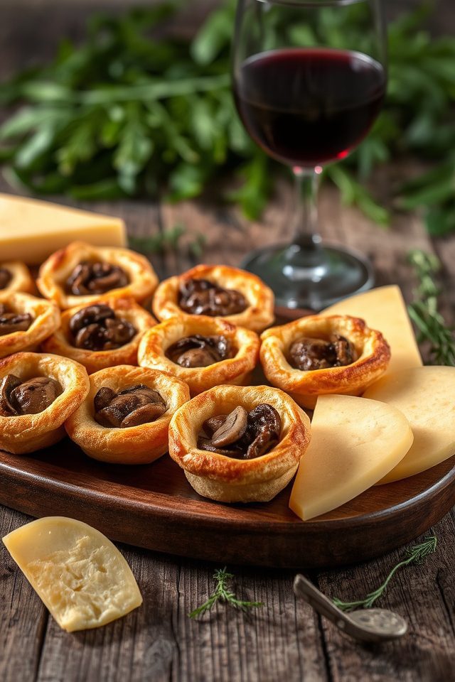 mushroom vol au vents pairing
