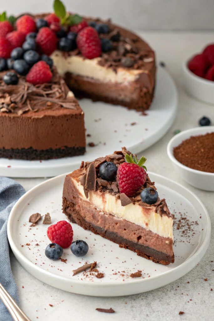 no bake chocolate cheesecake delight