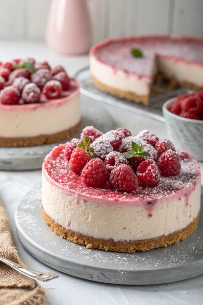 no bake raspberry cheesecake delight