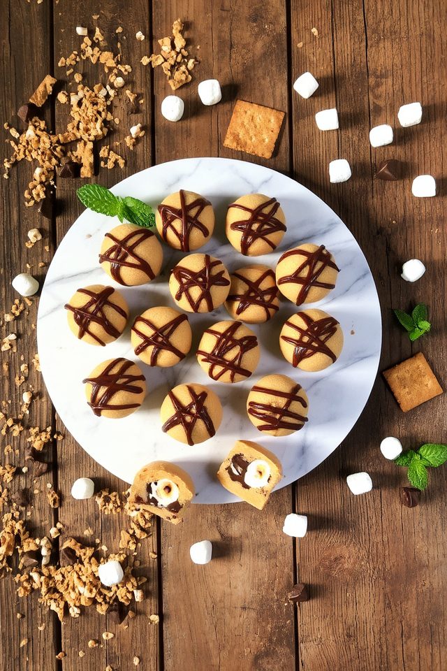 no bake s mores cookie bites