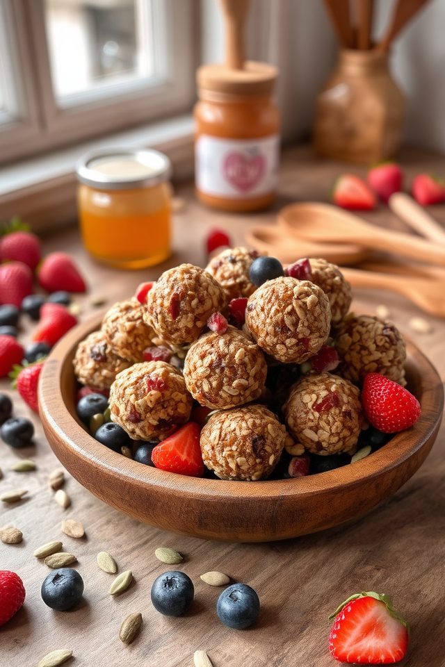 nutritious berry protein balls