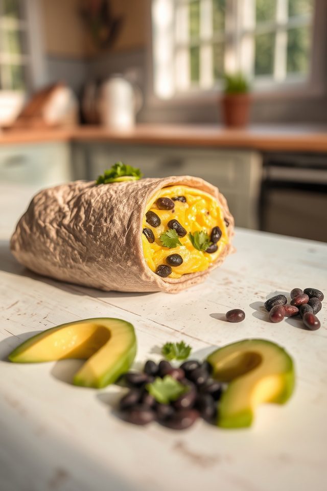 nutritious breakfast burrito delight