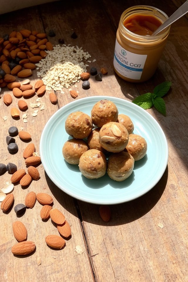 nutritious chocolate almond protein snacks