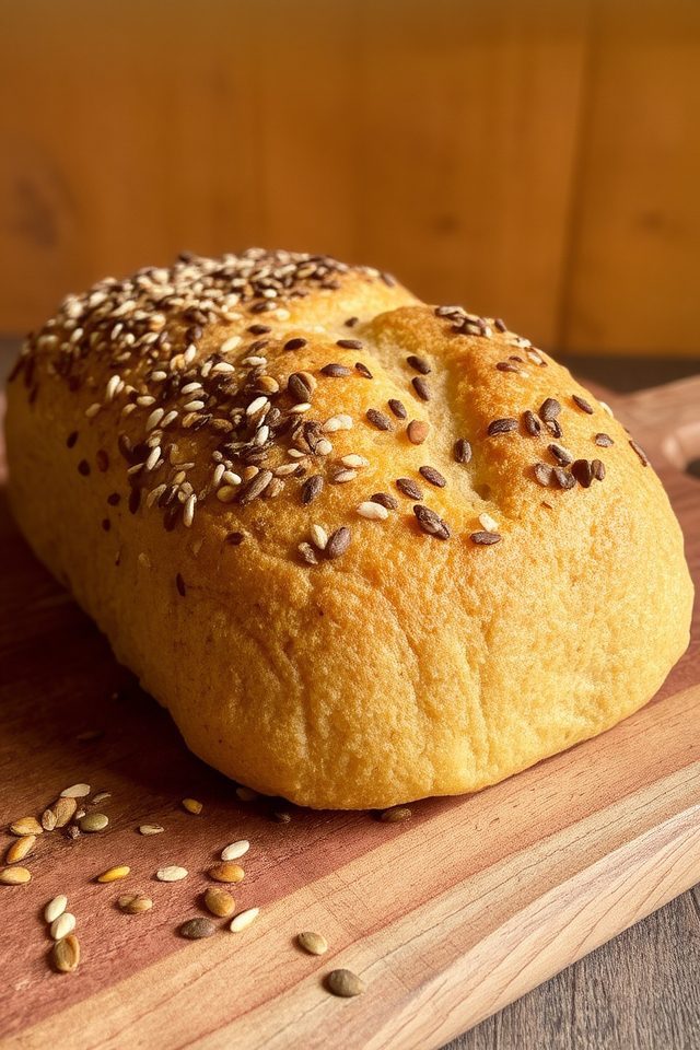 nutritious flatbread with seeds