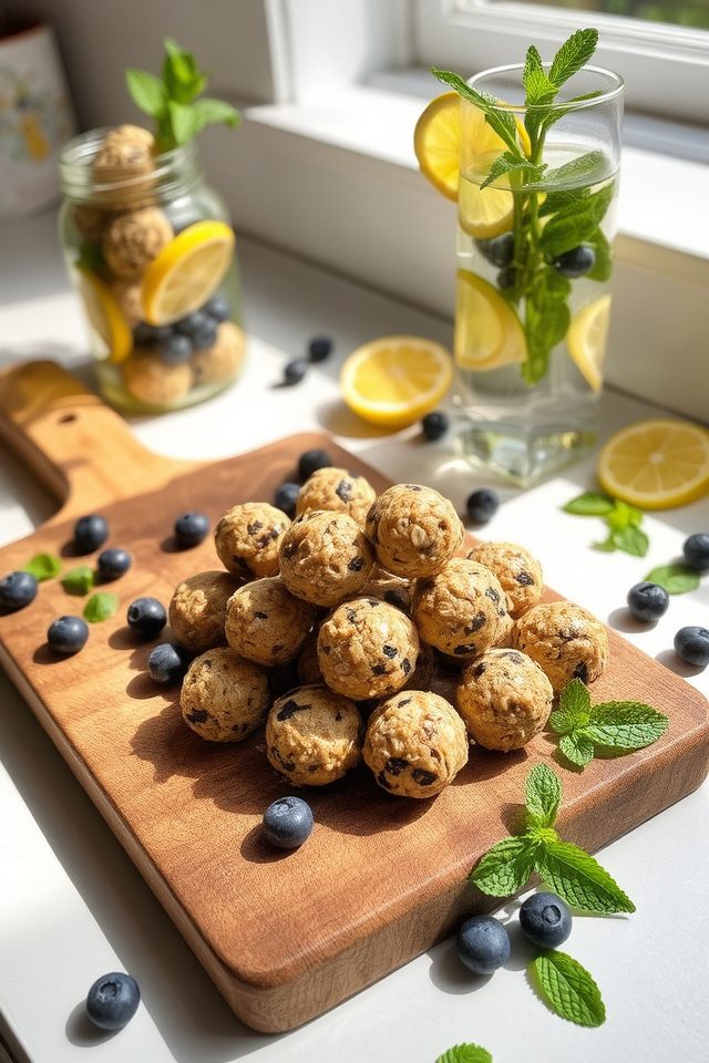 nutritious lemon blueberry snacks