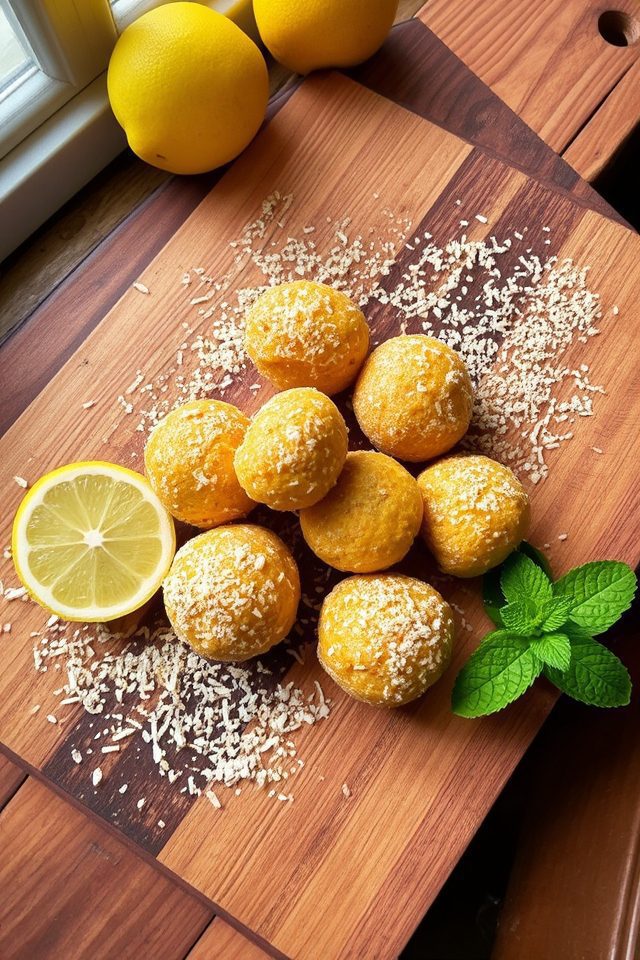 nutritious lemon poppy bites