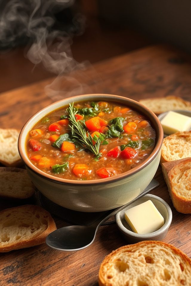 nutritious one pot lentil soup
