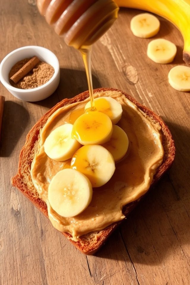 nutritious peanut butter toast
