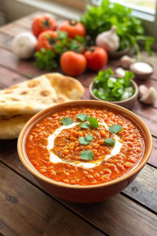 nutritious red lentil curry